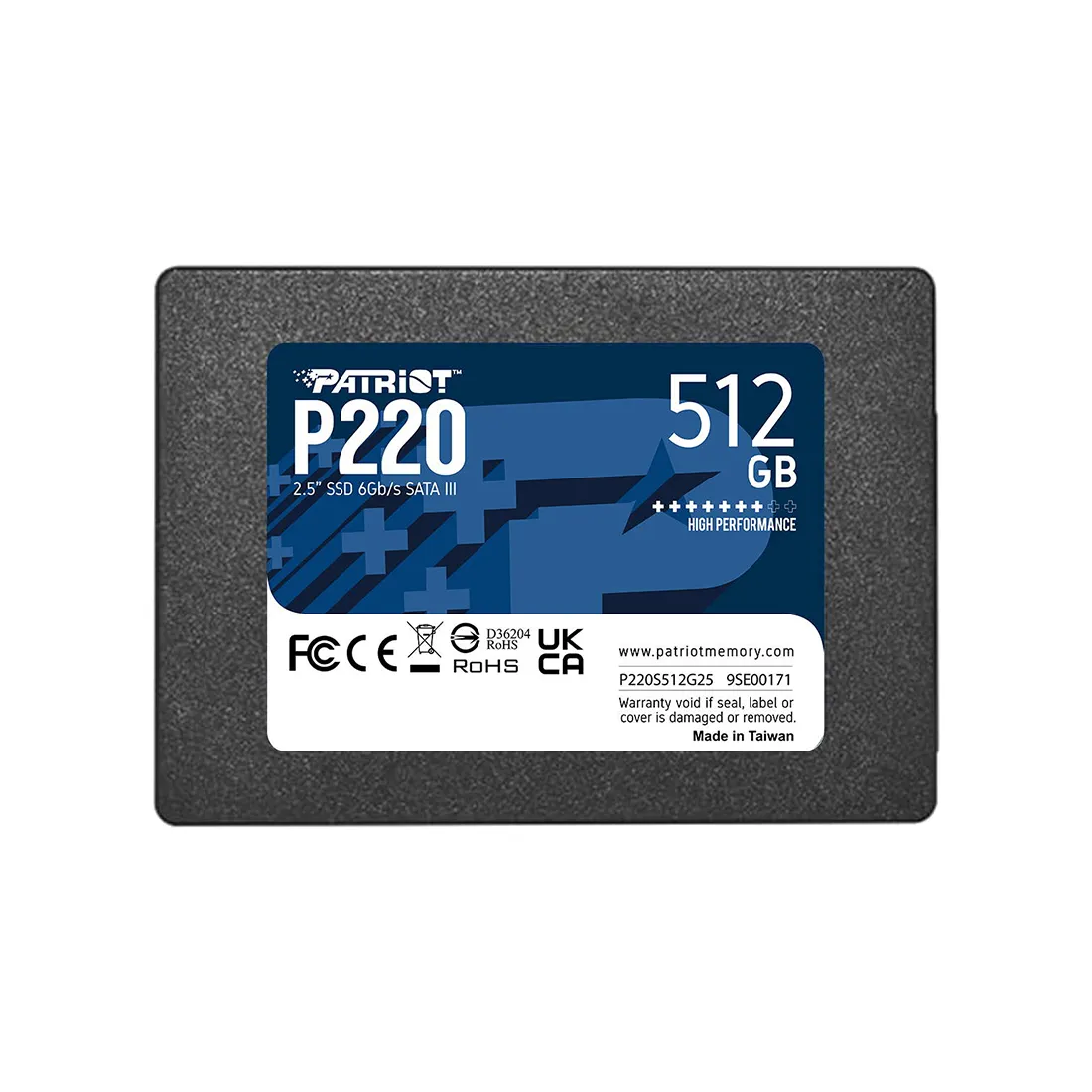 Твердотельный накопитель SSD Patriot P220 512GB SATA III — изображение 2