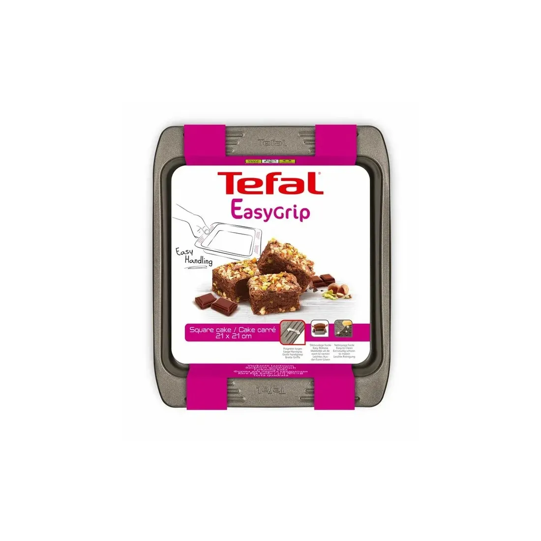 Форма для выпечки Tefal Easy Grip J1625214 20х20см — изображение 3