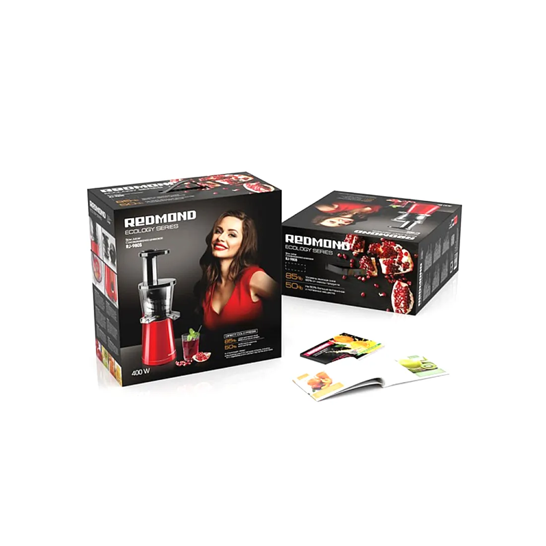 Соковыжималка шнековая Redmond RJ-980S Красный — изображение 3