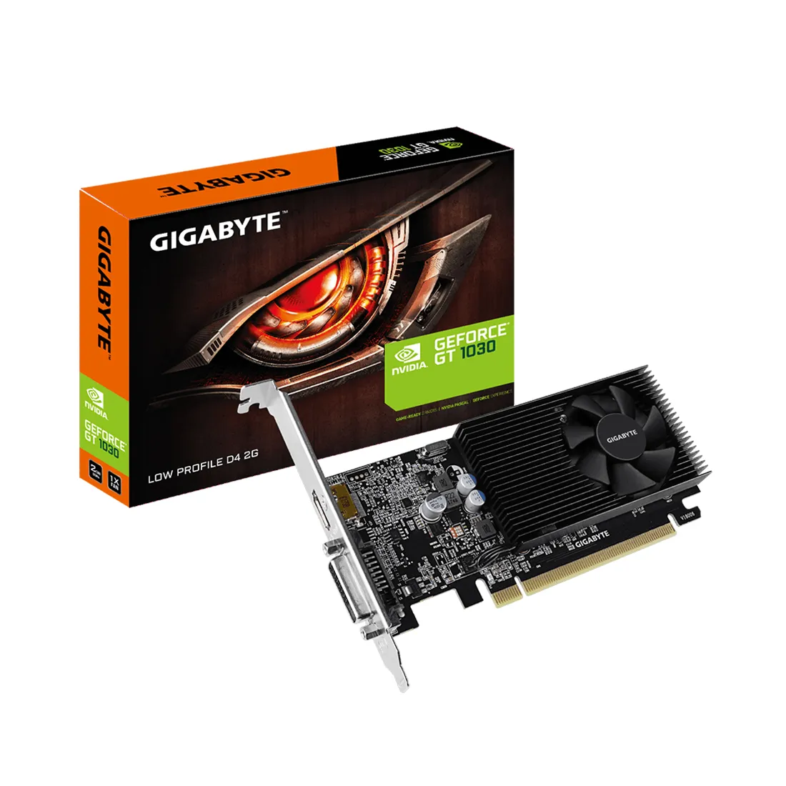 Видеокарта Gigabyte (GV-N1030D4-2GL) GT1030 Low Profile 2G DDR4 — изображение 3