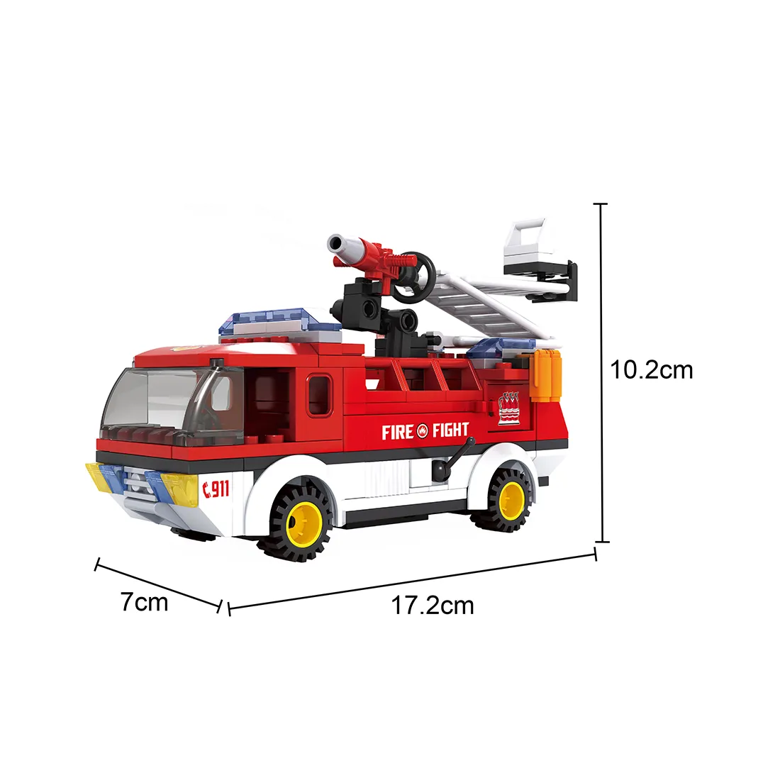 Игровой конструктор Keyixing 21503 ПОЖАРНАЯ БРИГАДА (196 деталей в наборе) — изображение 2