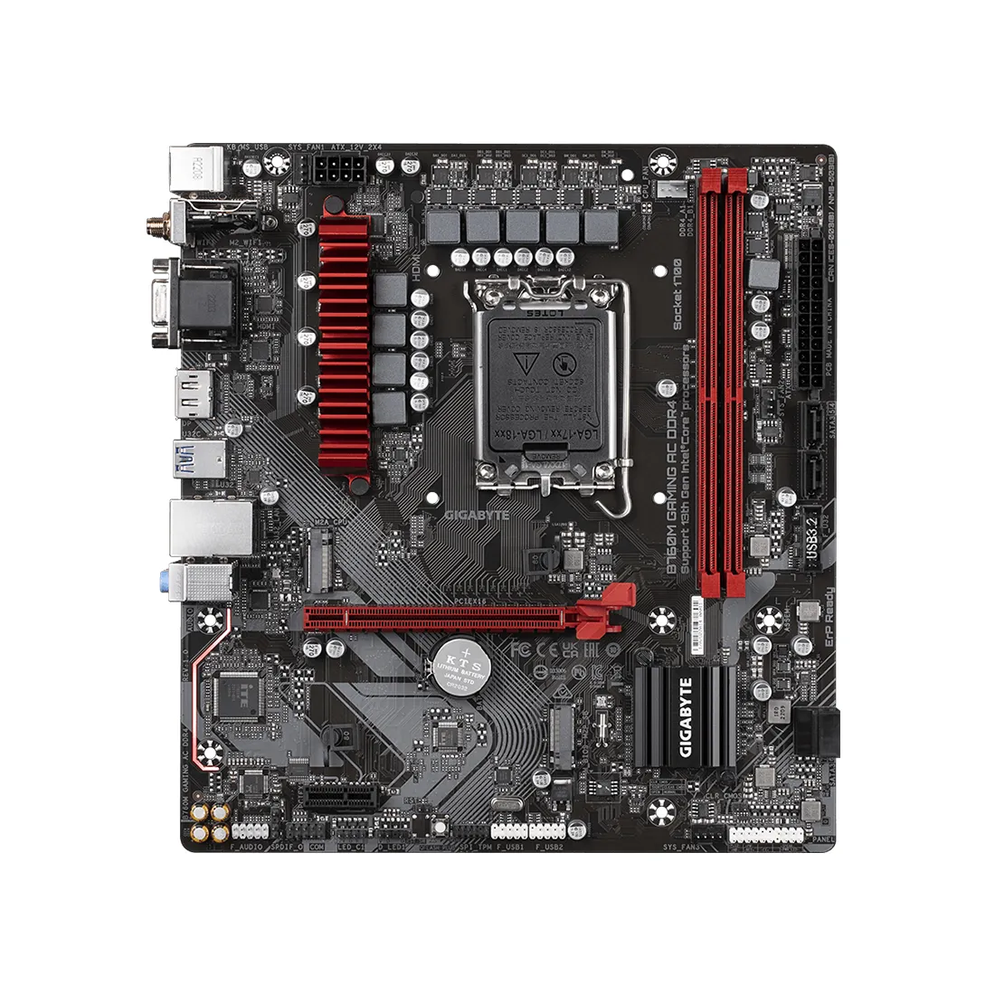 Материнская плата Gigabyte B760M GAMING AC DDR4 — изображение 2