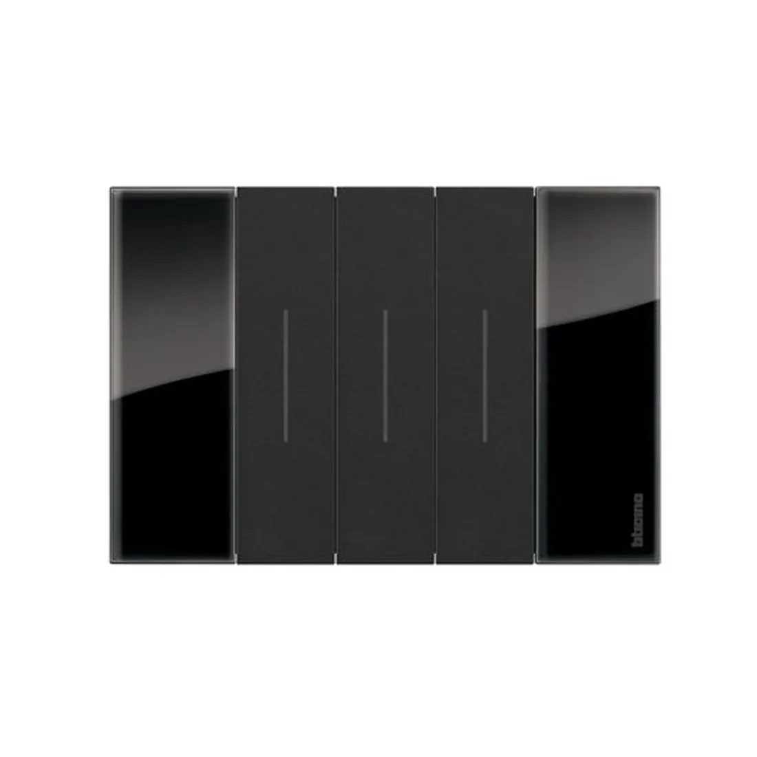 Рамка декоративная Bticino KA4803DG Living Now 3 модуля "Ночь" — изображение 2