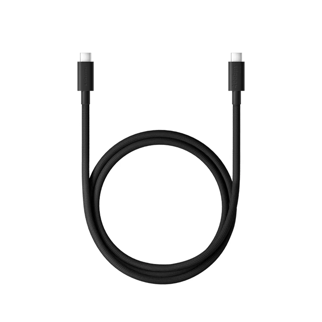 Интерфейсный кабель Xiaomi 6A High-speed USB4 Braided USB-C to USB-C Cable (1m) Черный — изображение 3