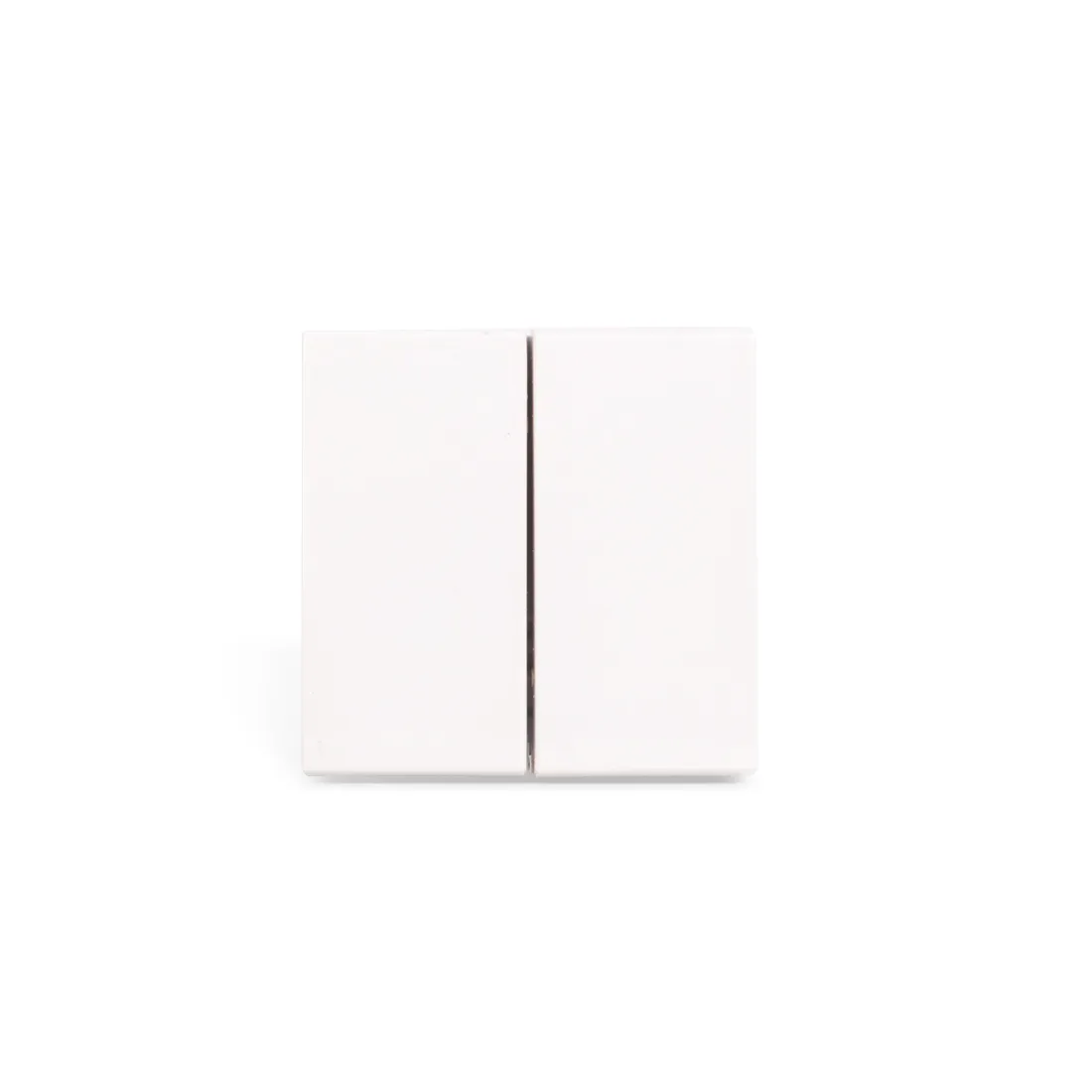 Выключатель модульный двуклавишный, Рувинил, АДЛ 13-905, 45х45 мм, Белый — изображение 2