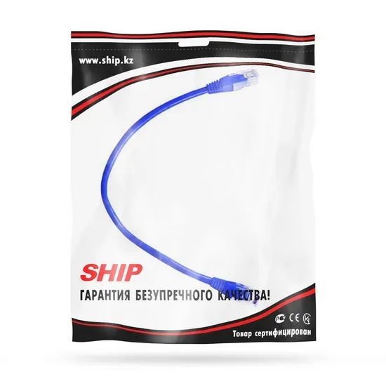 Патч Корд SHIP Cat.5e UTP LSZH RJ-45 0.3 м S3025BL0030-P — изображение 2