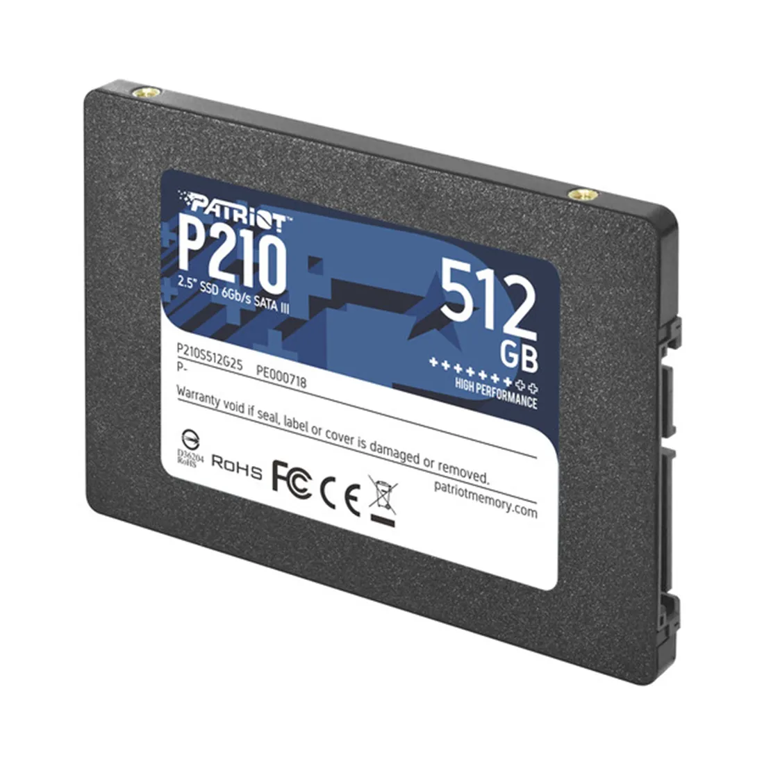 Твердотельный накопитель SSD Patriot P210 512GB SATA — изображение 3