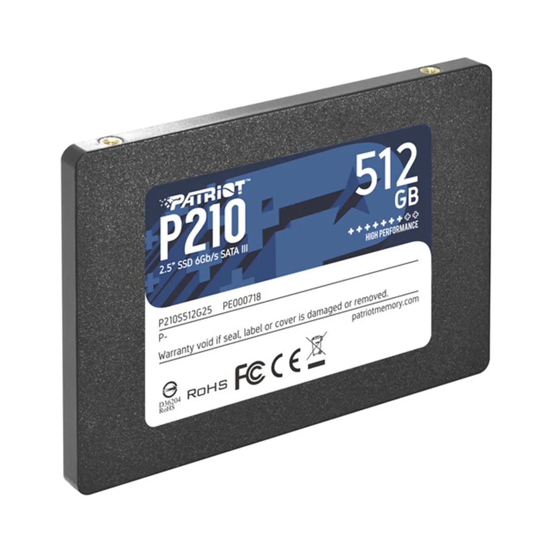 Твердотельный накопитель SSD Patriot P210 512GB SATA — изображение 2