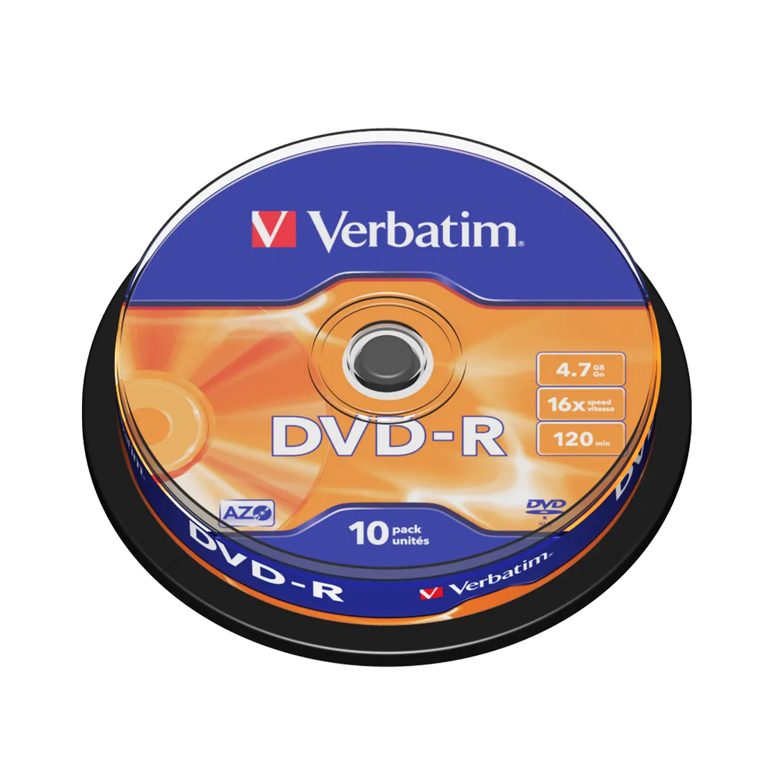 Диск DVD-R Verbatim (43523) 4.7GB 10штук Незаписанный — изображение 2