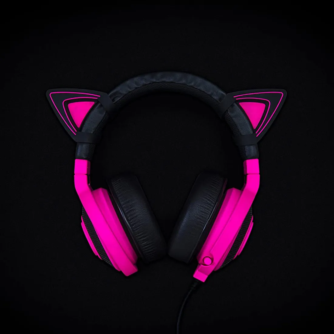 Накладные кошачьи ушки на гарнитуру Razer Kitty Ears for Kraken - Neon Purple — изображение 2