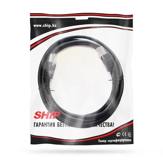 Патч Корд SHIP Cat.6 FTP LSZH RJ-45 3 м S7025BK0300-P — изображение 2