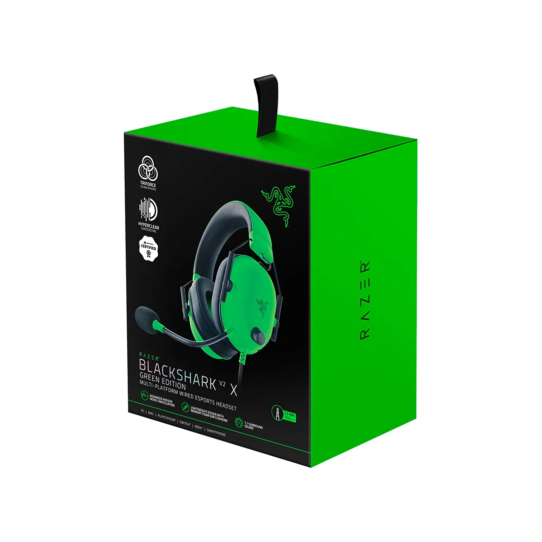 Гарнитура Razer Blackshark V2 X - Green — изображение 3