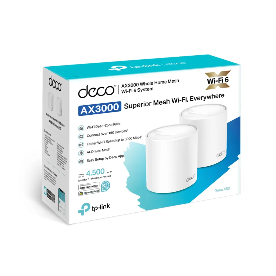 Беспроводная MESH-система Wi-Fi TP-Link Deco X50(2-pack) — изображение 3