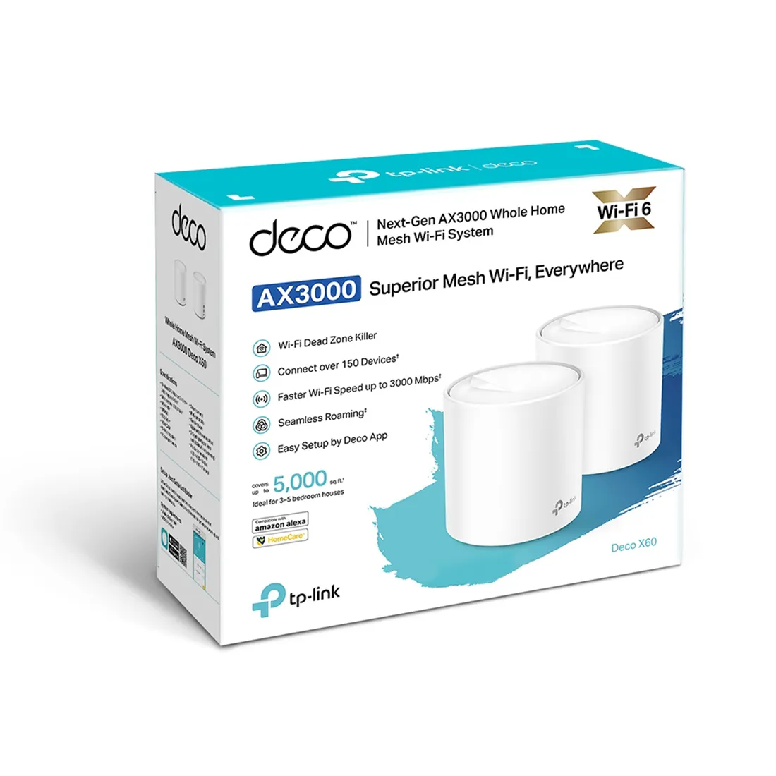 Беспроводная MESH-система Wi-Fi TP-Link Deco X60(2-pack) — изображение 2