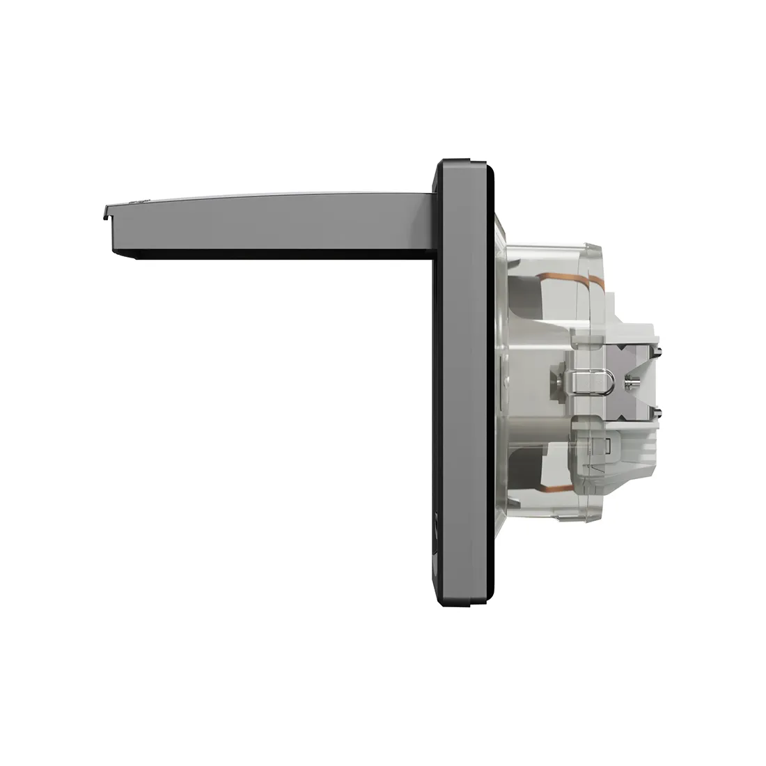 Розетка с заземлением SE EPH3100371 Asfora IP44 в сборе антрацит — изображение 2