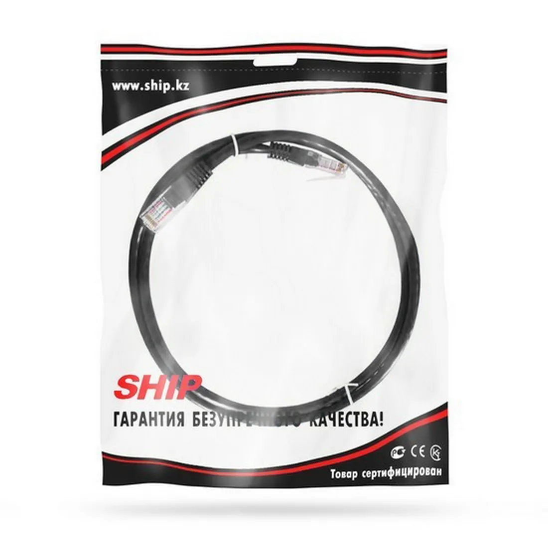 Патч Корд SHIP Cat.5e UTP LSZH RJ-45 1 м S3025BK0100-P — изображение 2