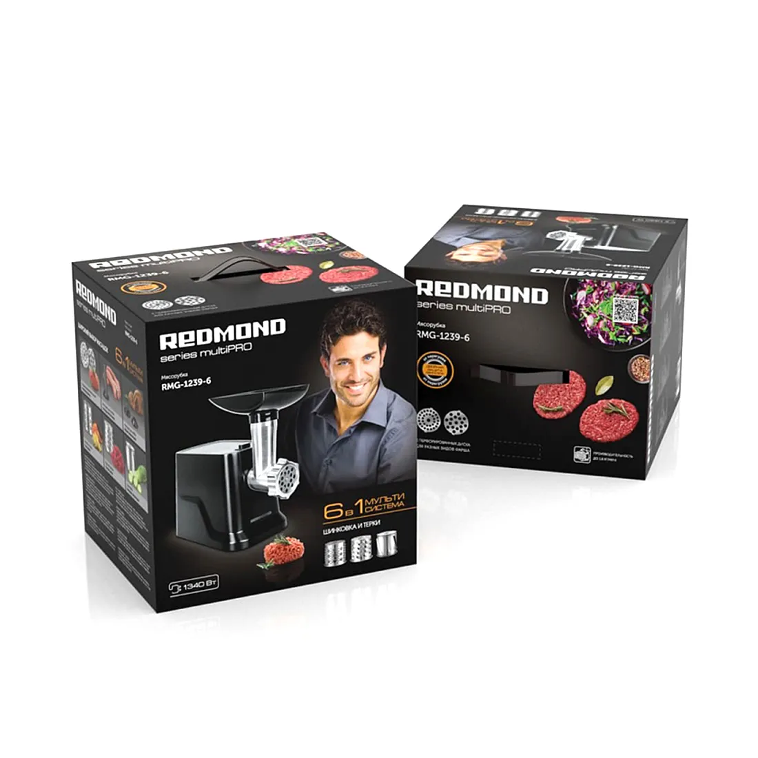 Мясорубка Redmond RMG-1239-6 Черный — изображение 3