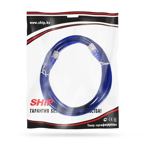 Патч Корд SHIP Cat.5e UTP LSZH RJ-45 5 м S3025BL0500-P — изображение 2