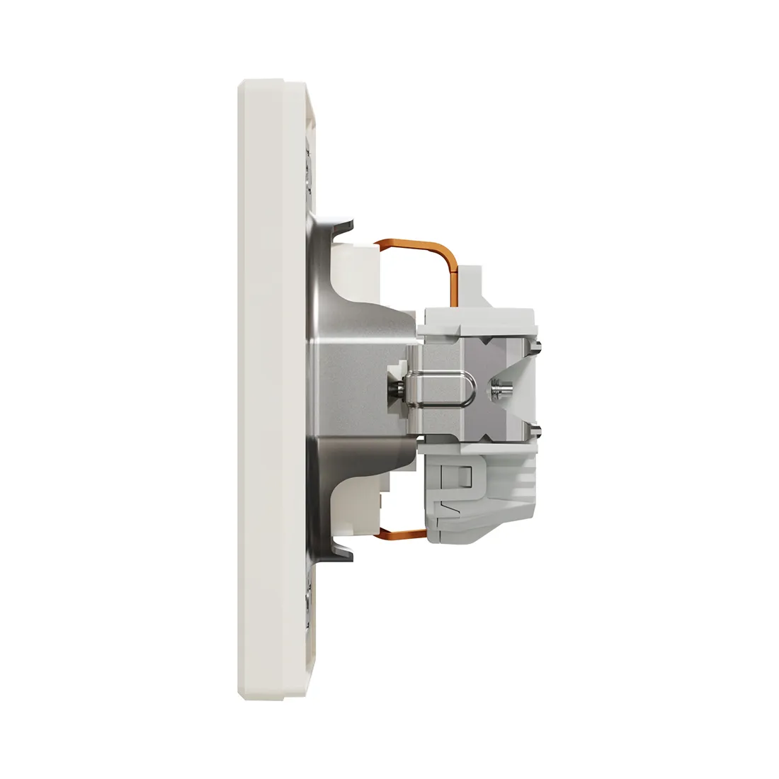 Розетка с заземлением со шторками SE EPH2900223 Asfora 16А в сборе винт. клеммы кремовый — изображение 3