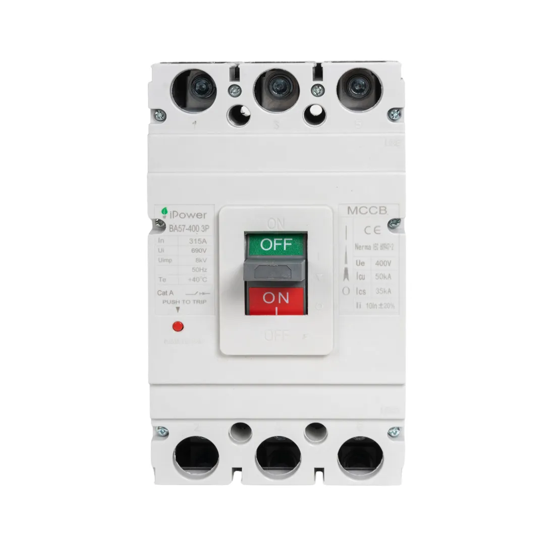 Автоматический выключатель iPower ВА57-400 3P 315A — изображение 2