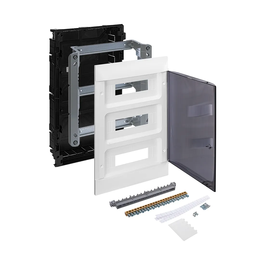 Щит встраиваемый Legrand Practibox S 3х12 IP40 Дымчатая дверь — изображение 3