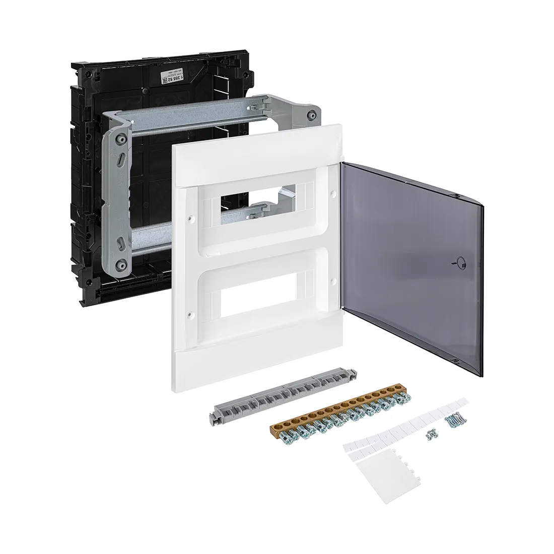 Щит встраиваемый Legrand Practibox S 2х12 IP40 Дымчатая дверь — изображение 3