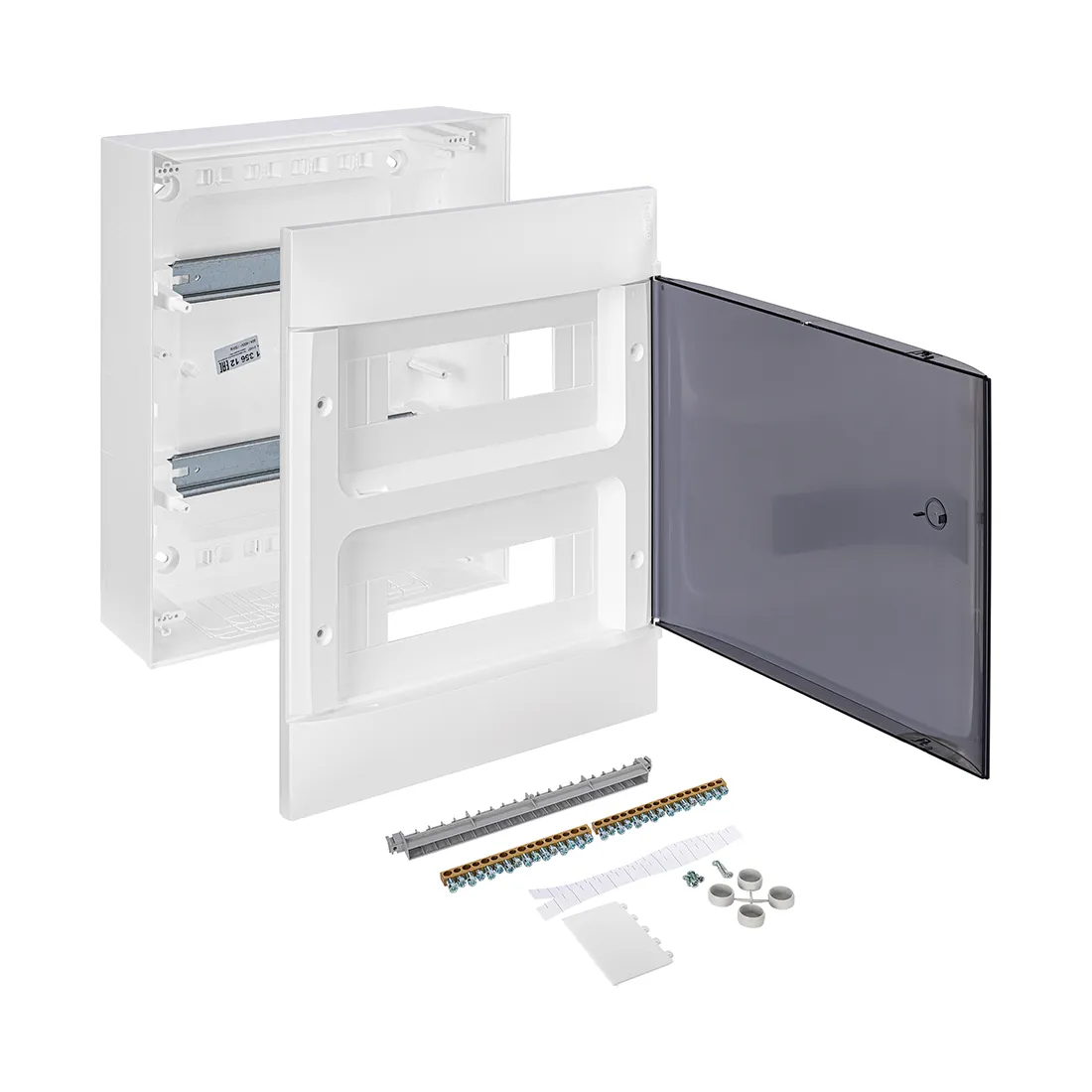 Щит навесной Legrand Practibox S 2х12 IP40 Дымчатая дверь — изображение 3