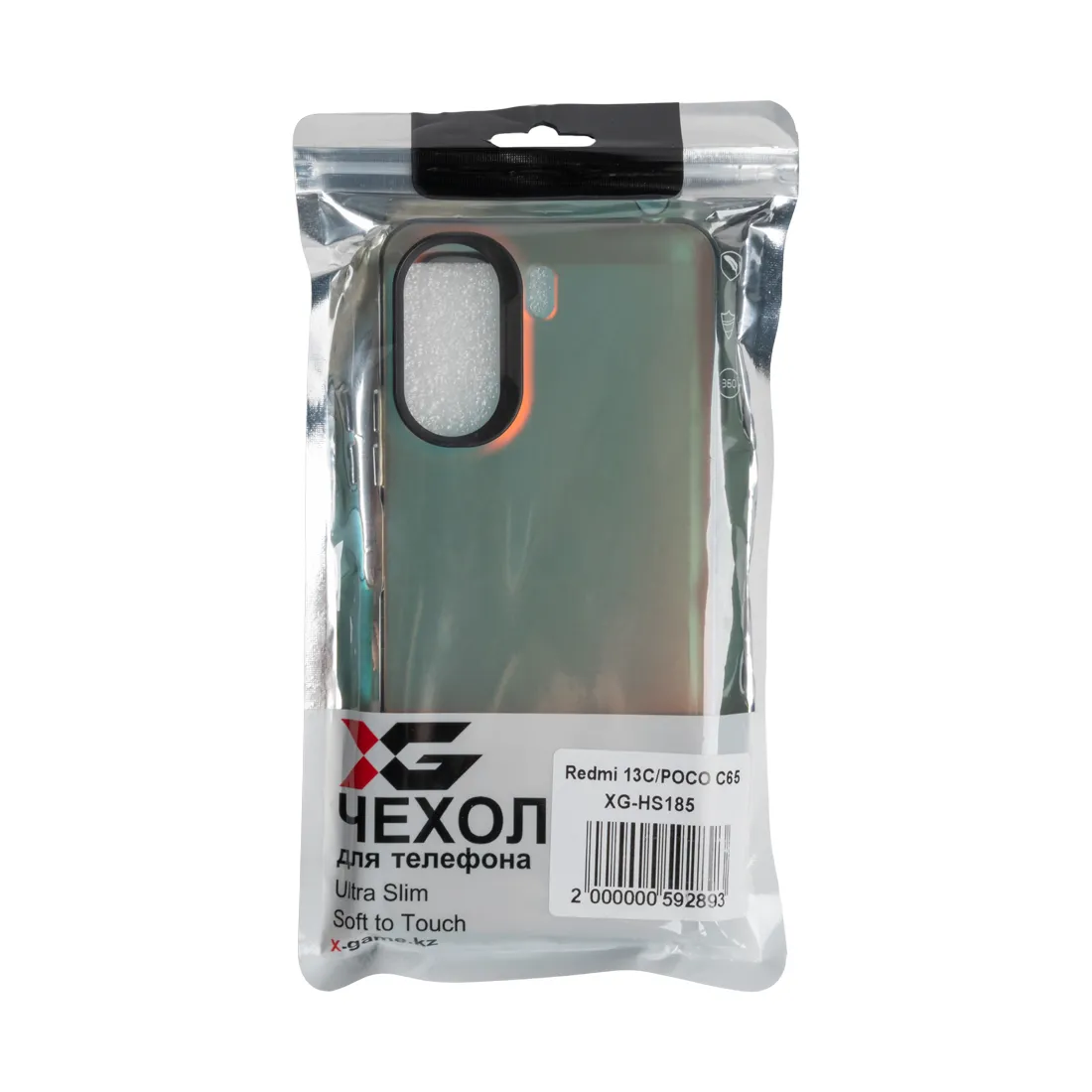 Чехол для телефона XG XG-HS185 для Redmi 13C/POCO C65 ТПУ Светло-черный — изображение 3