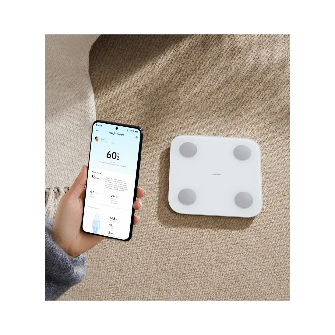 Умные весы Xiaomi Body Composition Scale S400 Белый — изображение 3