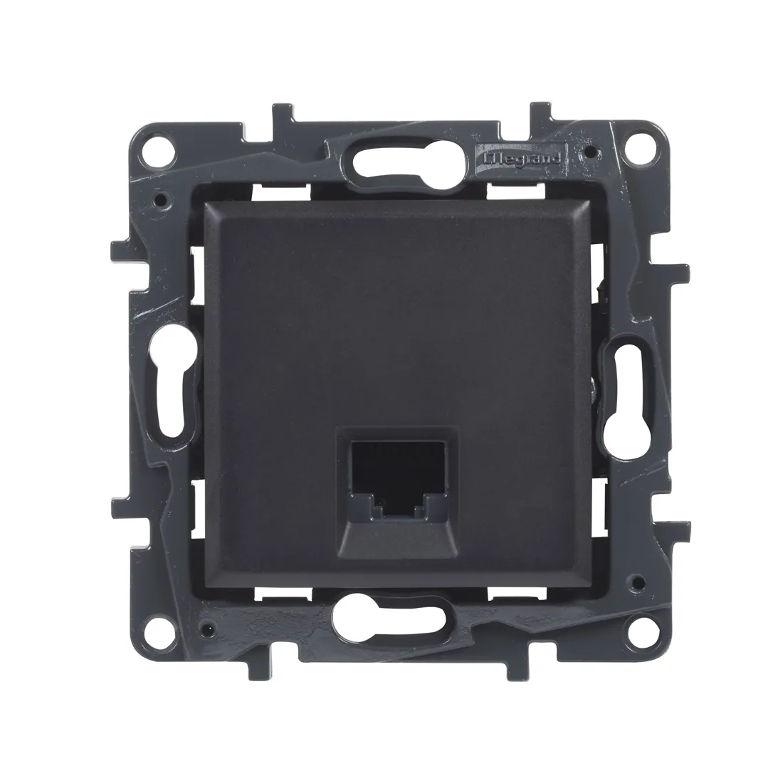 Информационная розетка одинарная Niloe Step RJ45 Кат.6e UTP Чёрный — изображение 2