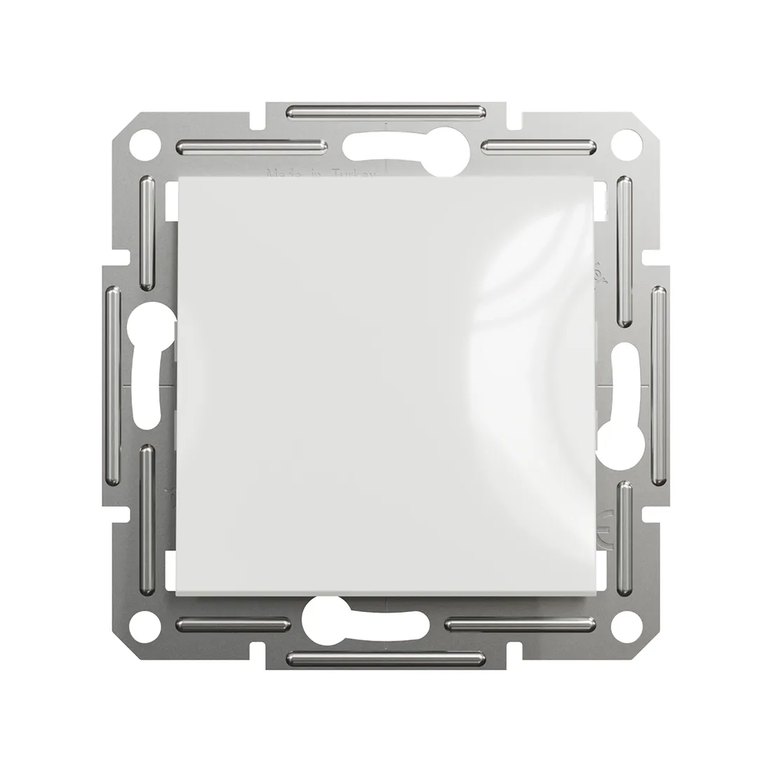 Выключатель одноклавишный SE EPH0170121 Asfora механизм быстрозажим. клеммы белый — изображение 2