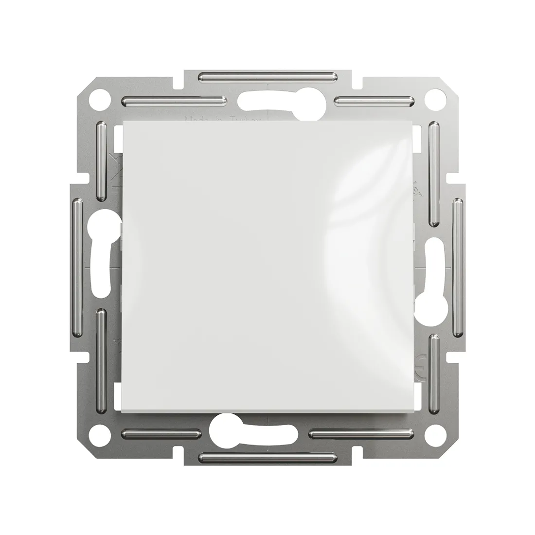 Переключатель одноклавишный SE EPH0470121 Asfora механизм быстрозажим. клеммы белый — изображение 2