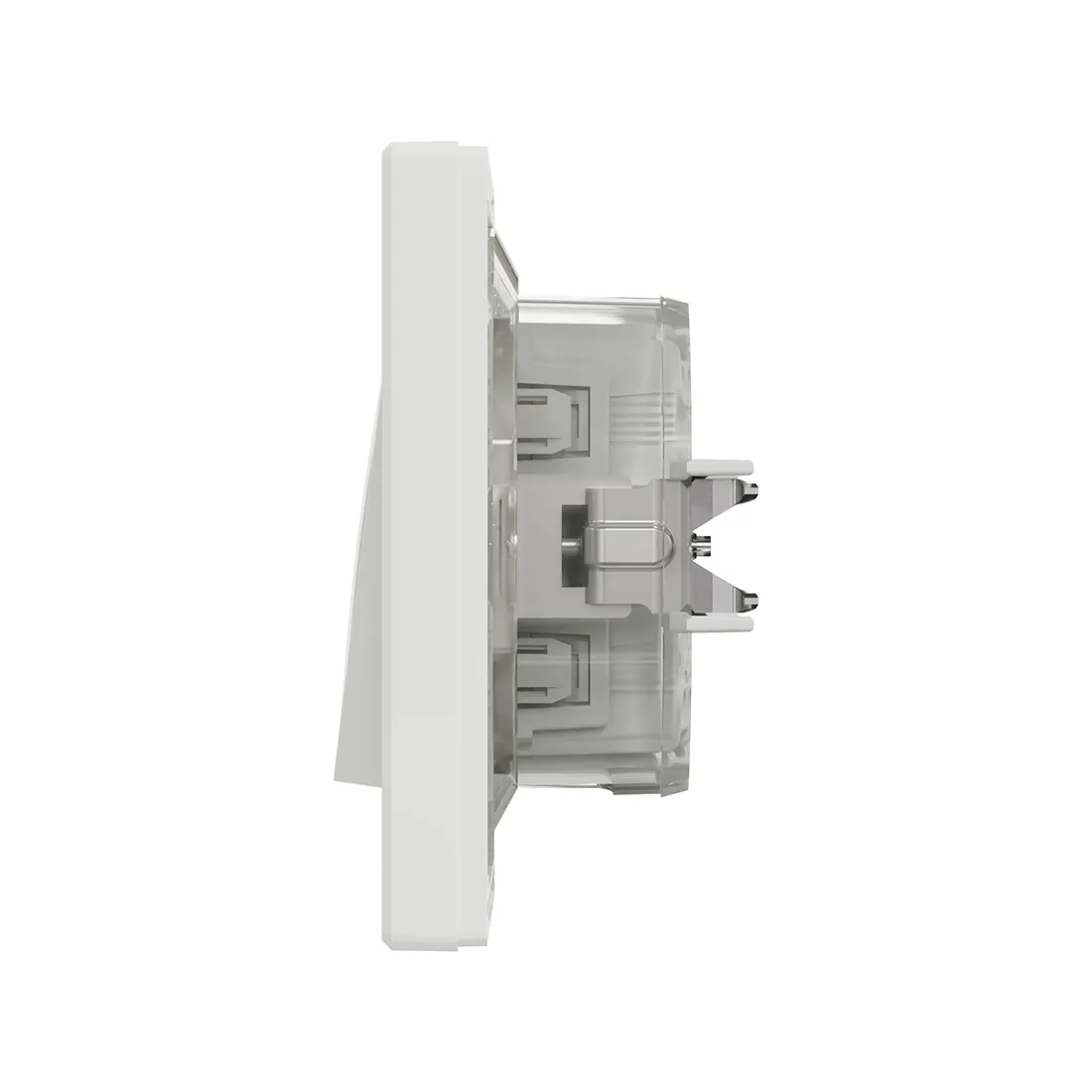 Выключатель одноклавишный SE EPH0100221 Asfora 10AX IP44 в сборе быстрозажим. клеммы белый — изображение 3