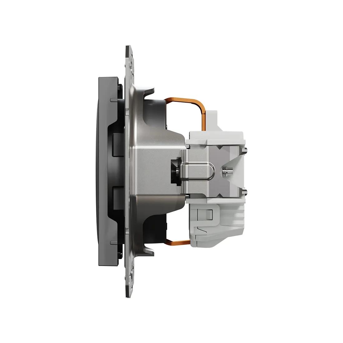 Розетка с заземлением SE EPH2900171 Asfora механизм антрацит — изображение 2