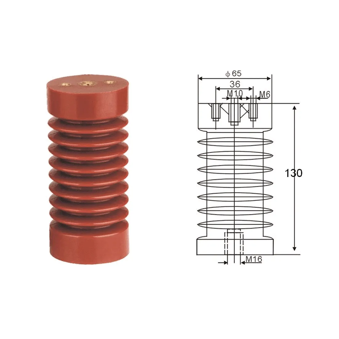 Изолятор опорный Deluxe ИОР-10-3,75 — изображение 3