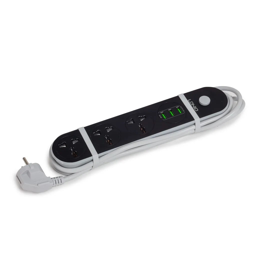Сетевой фильтр LDNIO Universal SC3301 3 розетки 3*USB 5V/3.4A Портов 1,6м — изображение 2