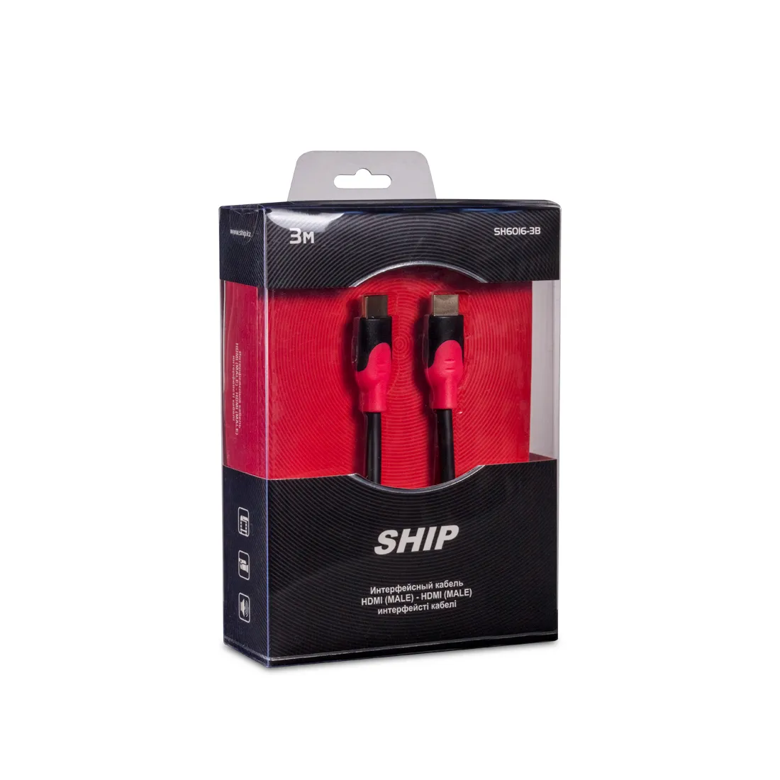 Интерфейсный кабель HDMI-HDMI SHIP SH6016-3B 30В Блистер — изображение 2