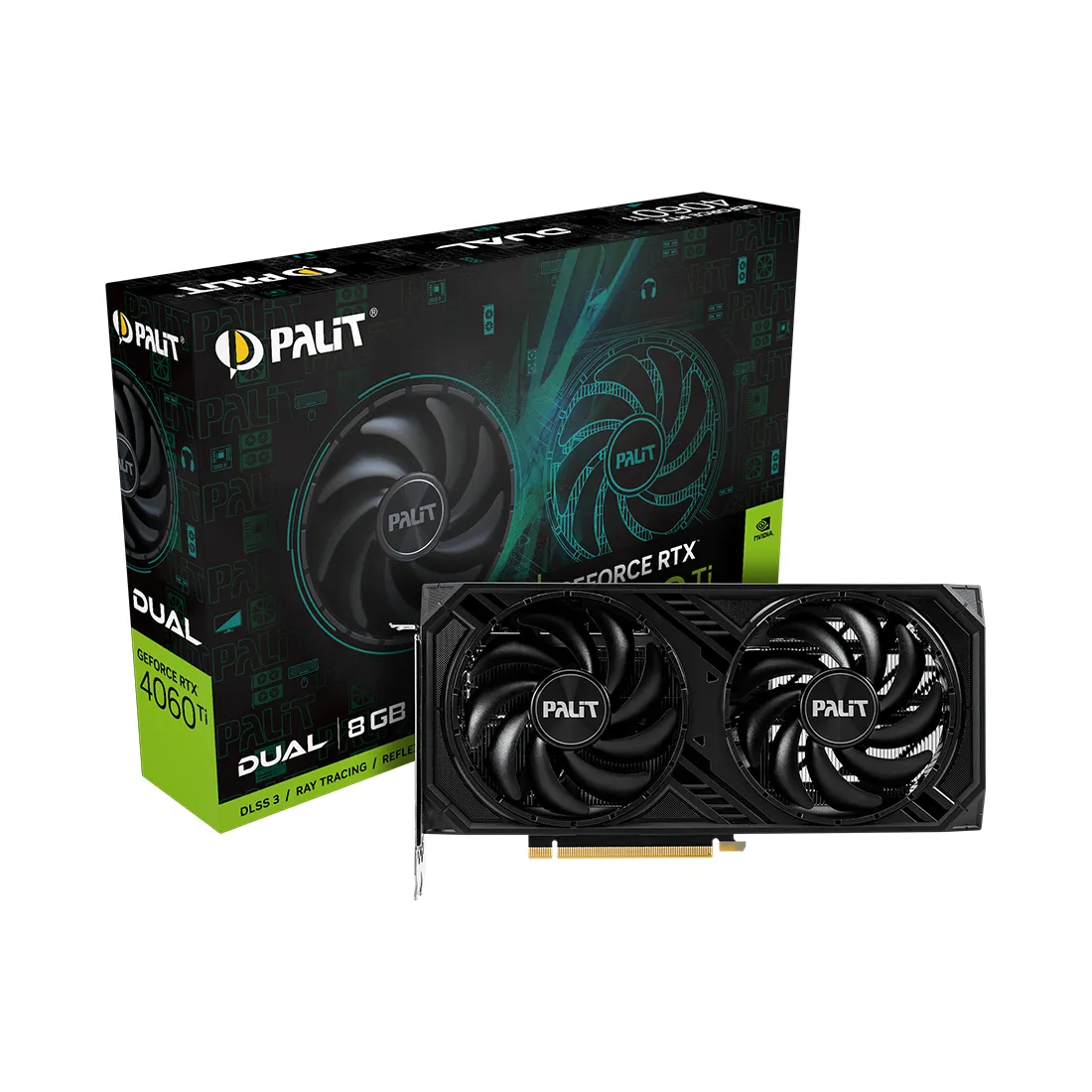 Видеокарта PALIT RTX4060Ti DUAL 8G (NE6406T019P1-1060D) — изображение 3