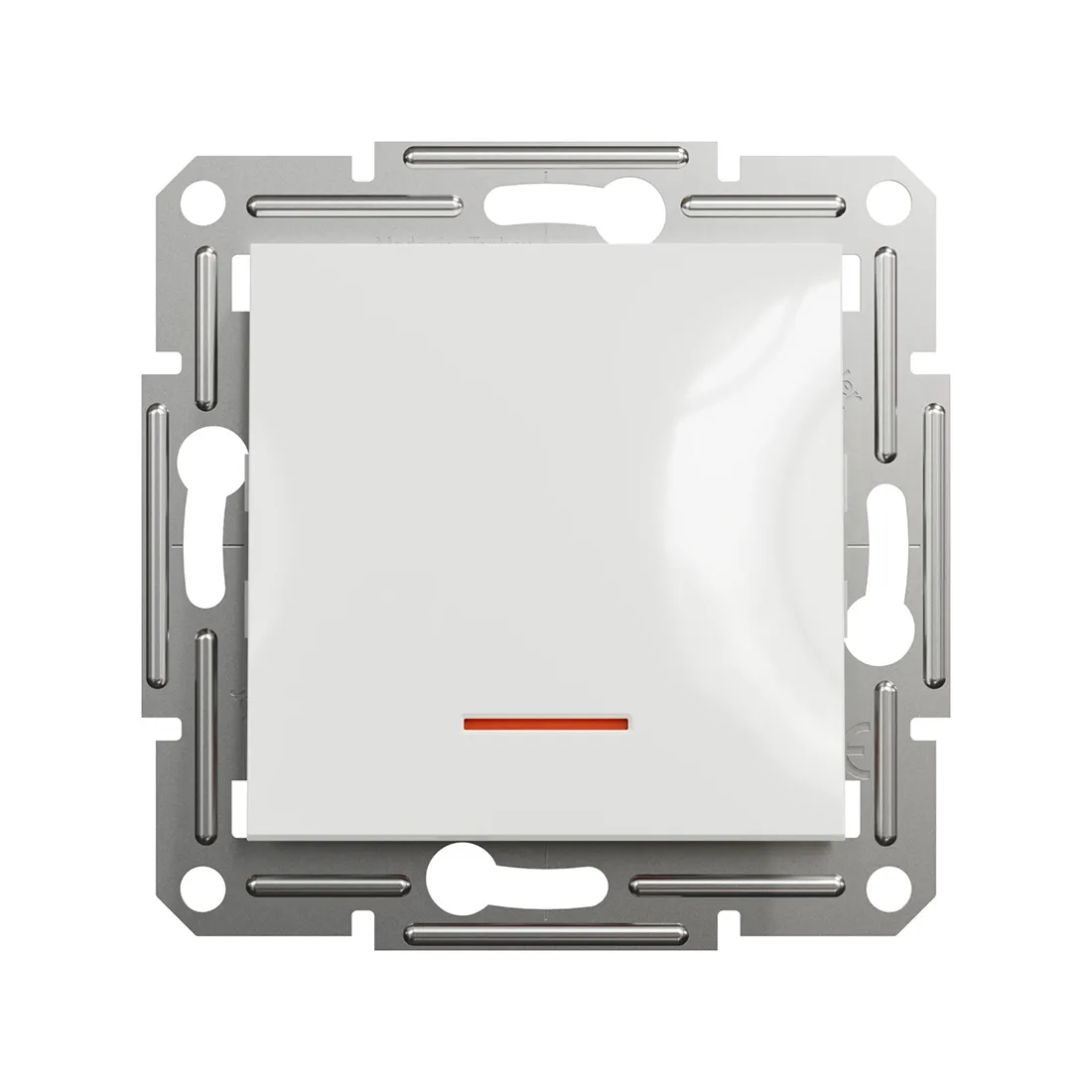 Переключатель одноклавишный SE EPH1570121 Asfora 10AX механизм с подсветкой белый — изображение 2