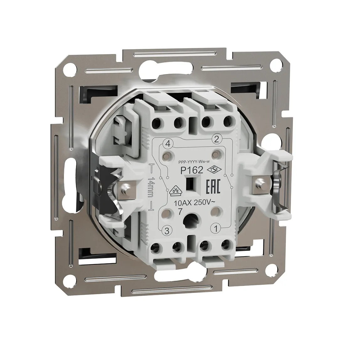 Выключатель одноклавишный перекрестный SE EPH0500171 Asfora антрацит — изображение 3