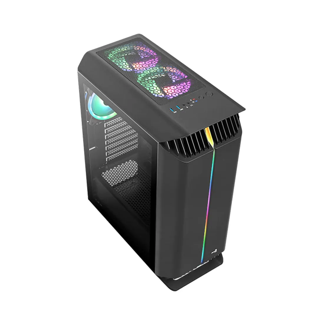 Компьютерный корпус Aerocool Gladiator Duo-G-BK-v1 без Б/П — изображение 2