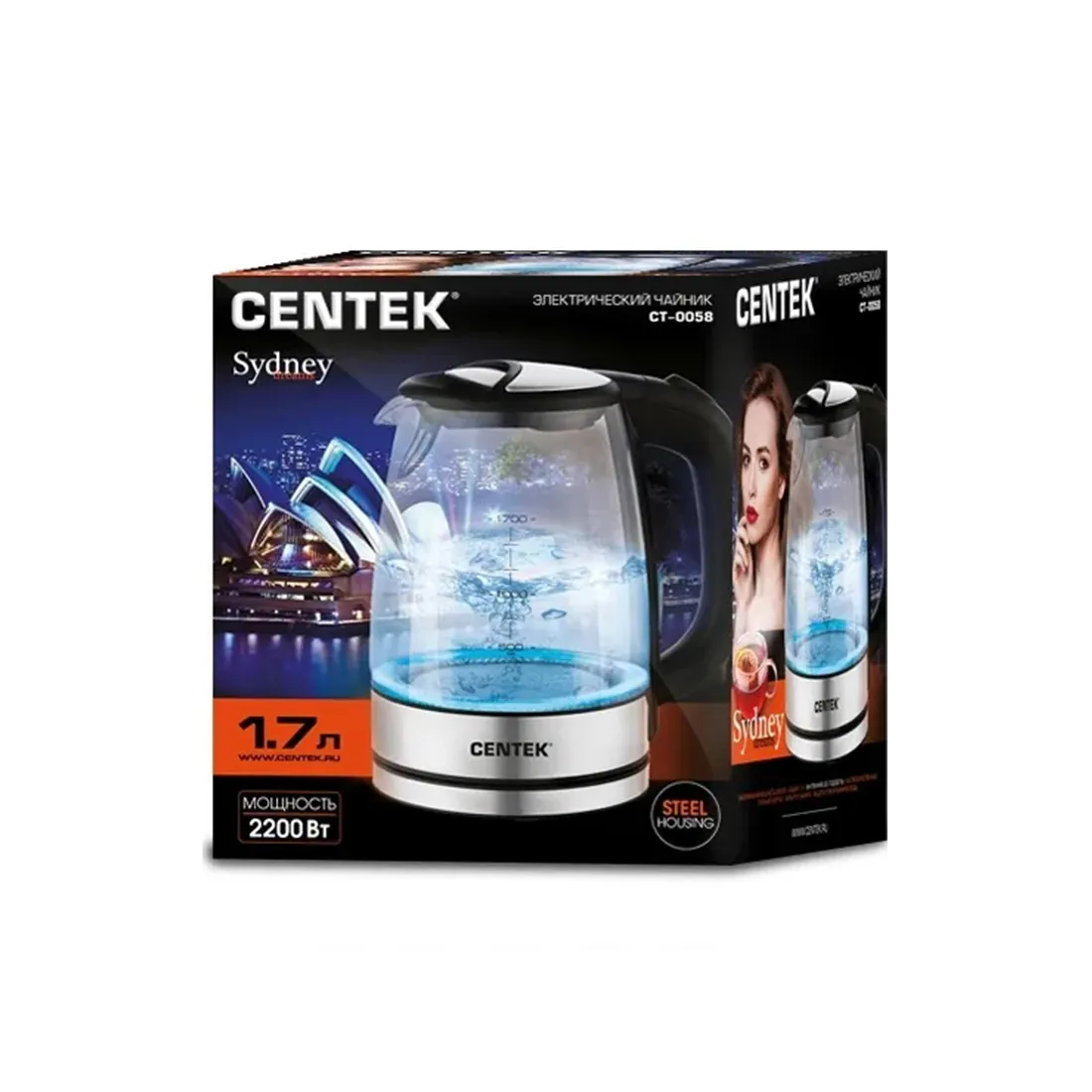 Чайник электрический Centek CT-0058 — изображение 3