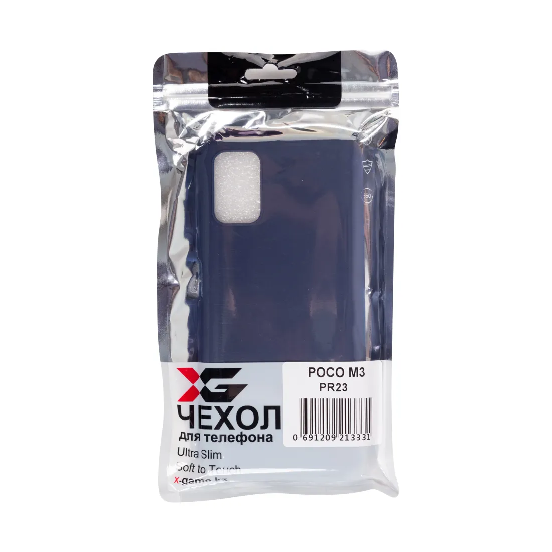 Чехол для телефона X-Game XG-PR23 для POCO M3 TPU Тёмно-синий — изображение 3