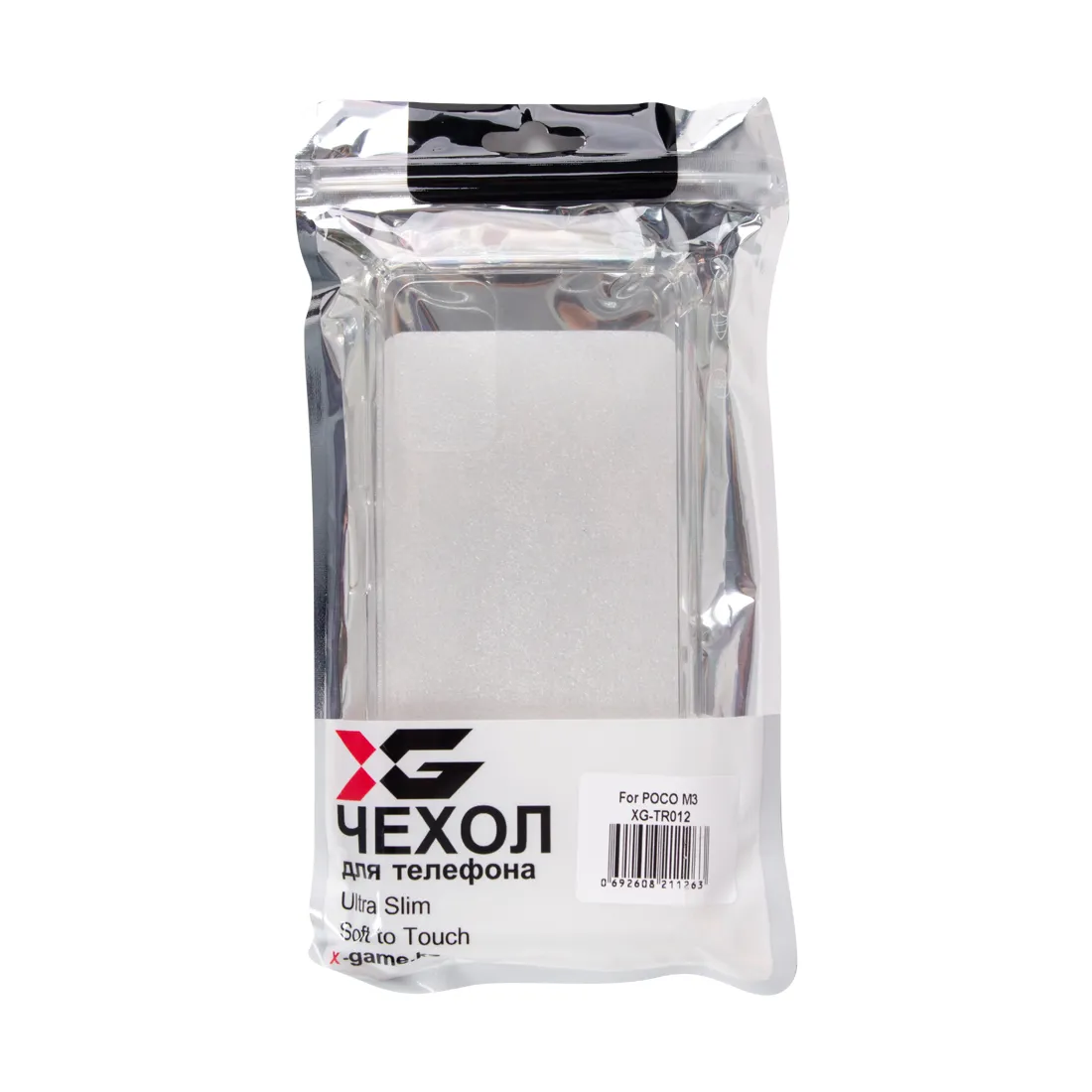 Чехол для телефона X-Game XG-TR012 для POCO M3 Прозрачный с Бортами — изображение 3