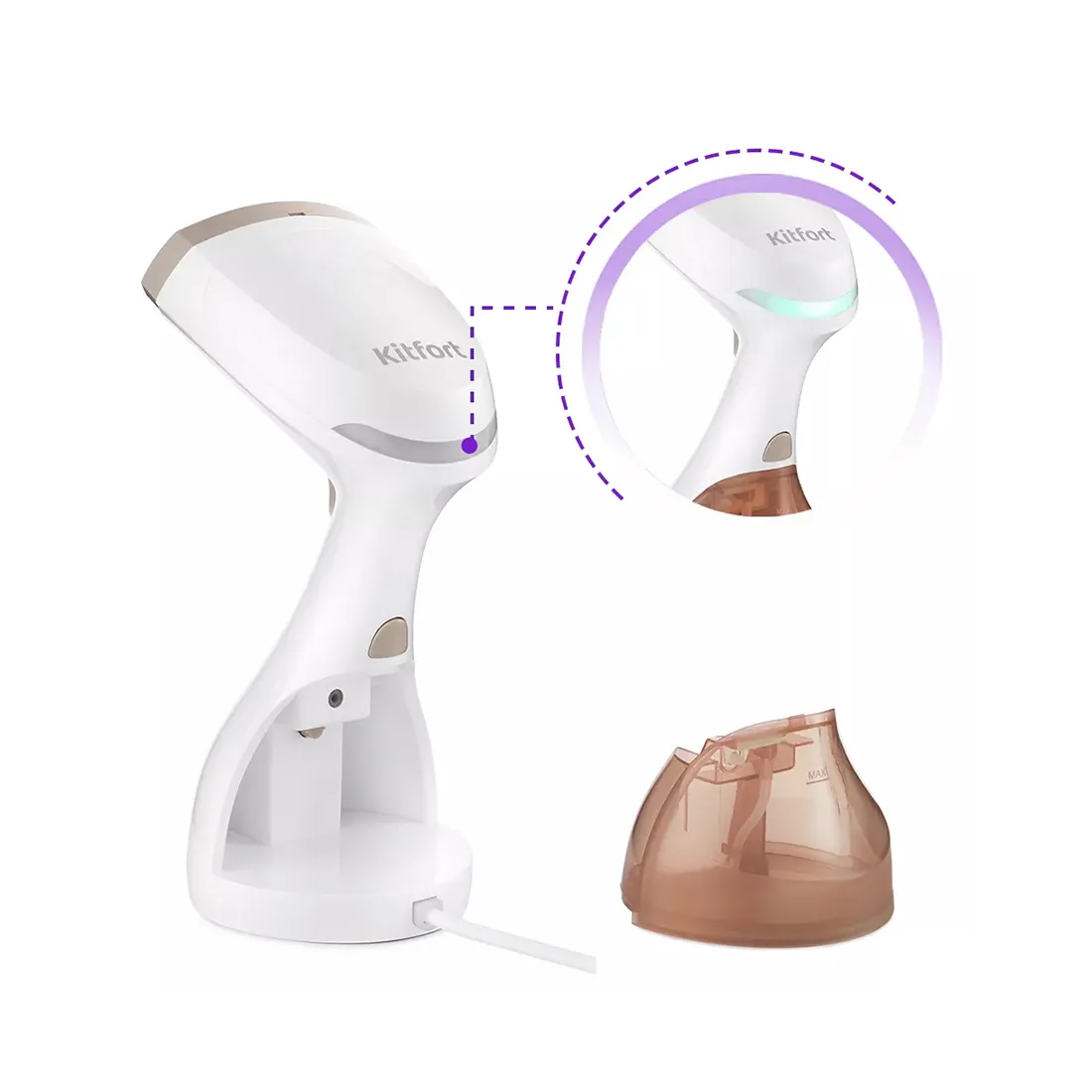 Отпариватель ручной Kitfort КТ-954-1 Белый — изображение 2