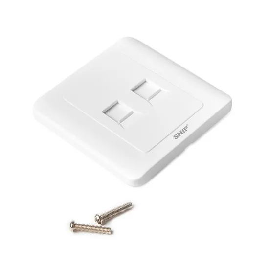 Лицевая панель телекоммуникационная Под 2 модуля SHIP A160-2А — изображение 2