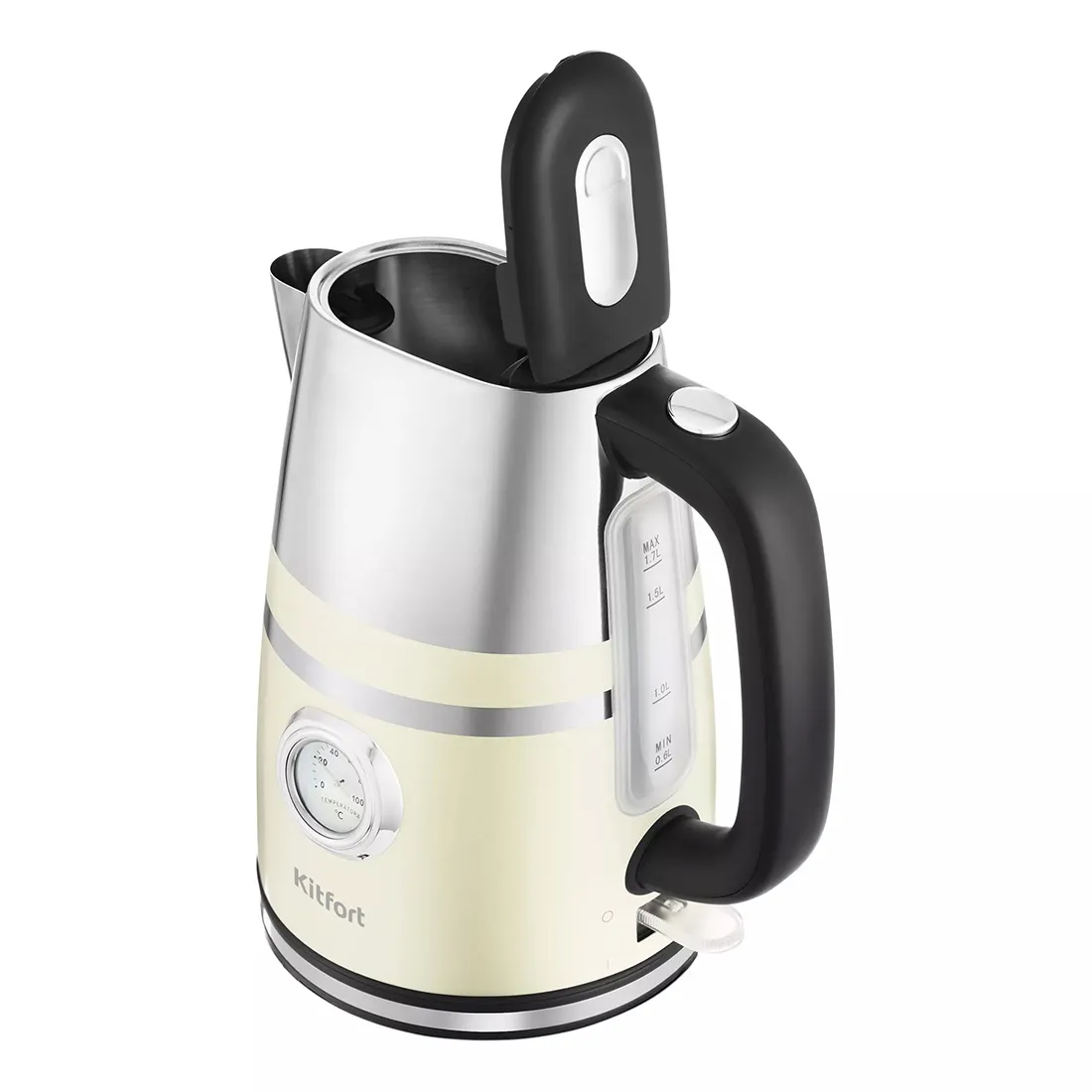Чайник электрический Kitfort КТ-670-3 бежевый — изображение 2