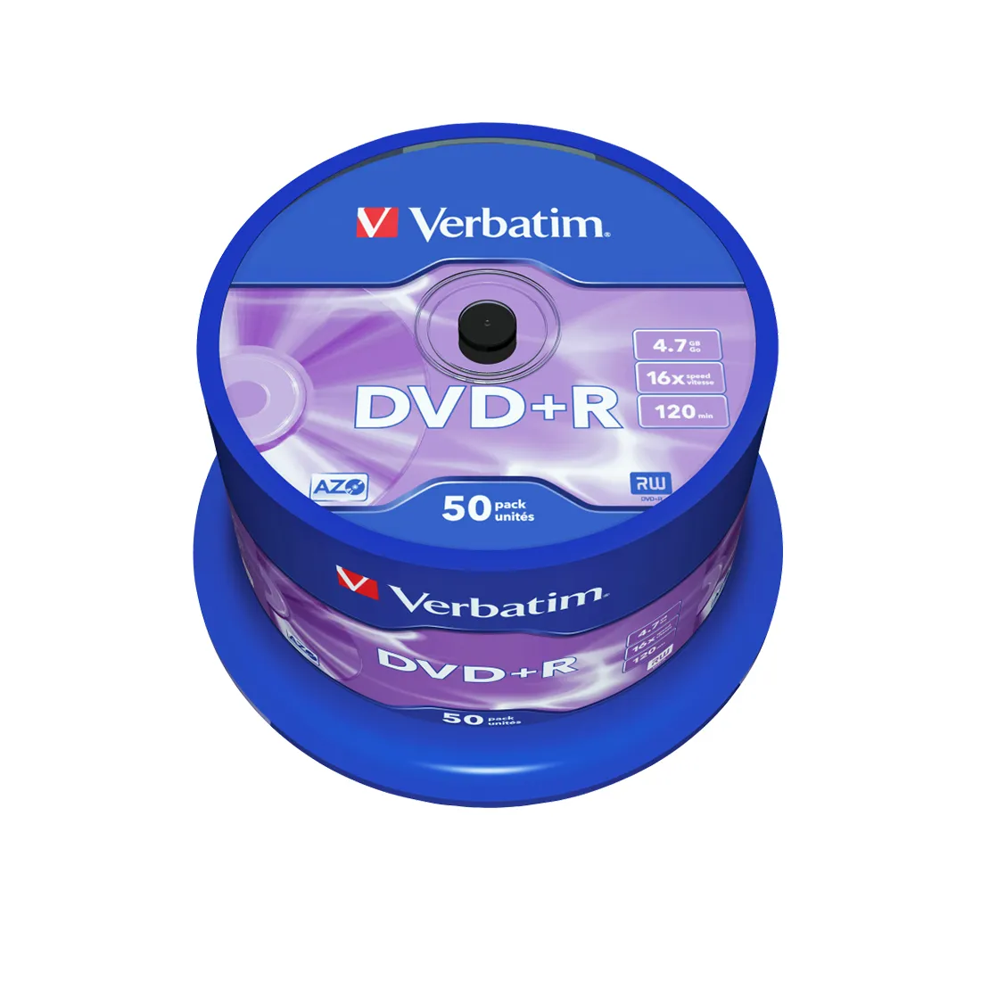 Диск DVD+R Verbatim (43550) 4.7GB 50штук Незаписанный — изображение 2