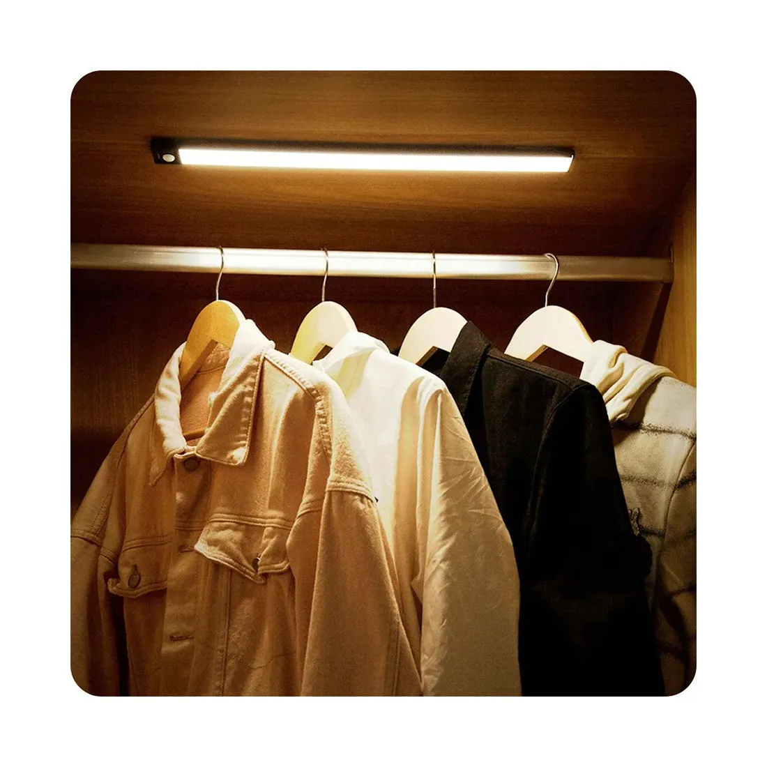 Светильник с датчиком движения Yeelight Motion Sensor Closet Light A20 2700k Черный — изображение 3