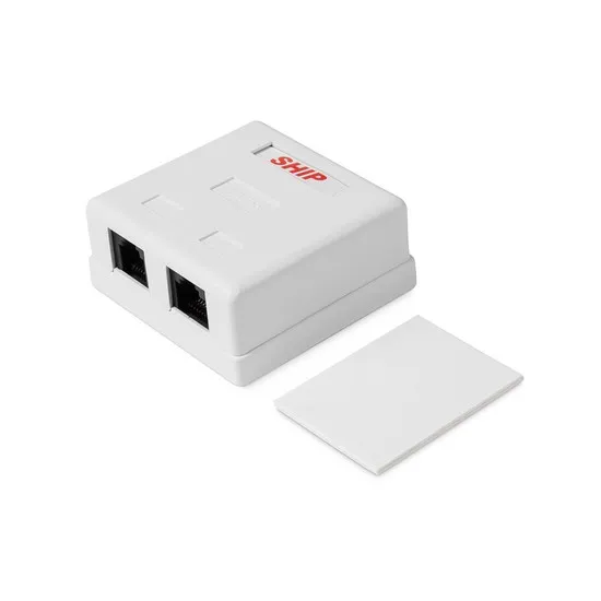 Розетка Настенная телекоммуникационная 2 Модуля SHIP A181A — изображение 2